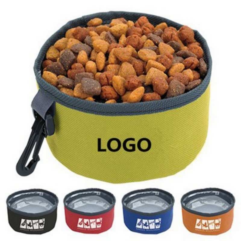 Collapsable Double Pet Bowls Water and Food Smart Eating Feeder Custom Logo Dog Bowl