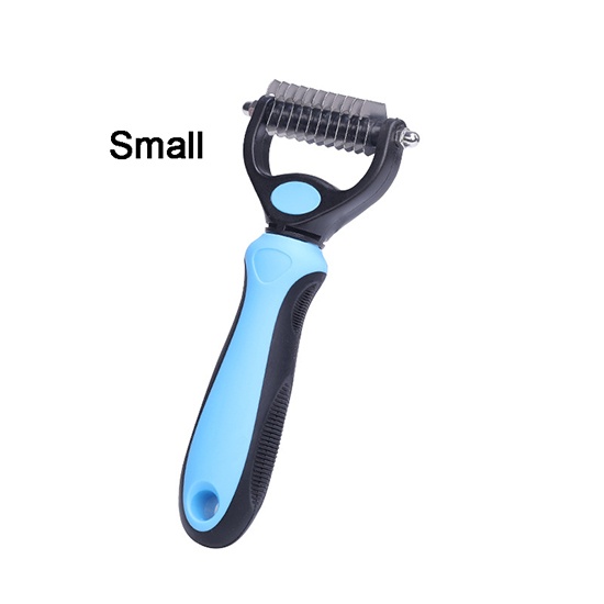 Double-Sided Undercoat Rake for Pet - Shedding and Dematting Tool for Grooming