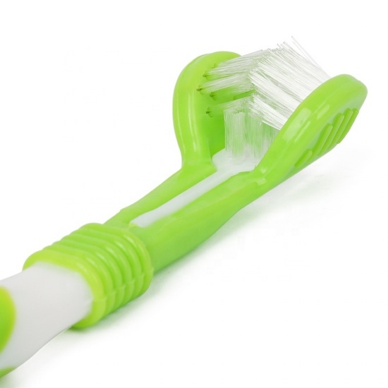 Three Sided Pet Toothbrush Pet Brush Care Dog Cat Cleaning Mouth