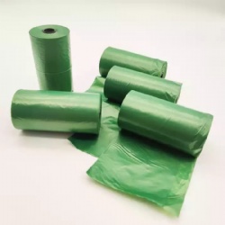 100% Biodegradable Pet Poop Dispenser Garbage Cleaning Custom Printed Pet Waste Bags