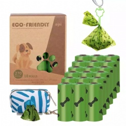 Eco Friendly Corn Starch Custom Plastic Biodegradable Pet Bags dog trash shit bags Dog Poop Waste Bag
