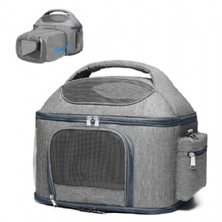 Fashion Outdoor Portable Adjustable Foldable Expandable Pet Carrier Cage Bag For Cat