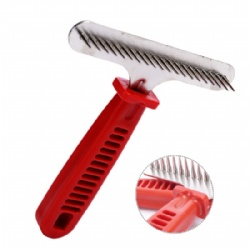 Wholesale pet comb cleaning supplies long-haired dog beauty open comb  single row rake comb