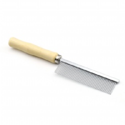 Hot Selling Wood Long Handle Custom Logo Hair Remover Pet Comb
